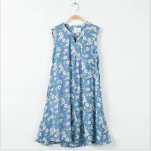 2017 Adolescente de Impressão Floral Vestidos Júnior Algodão Ruffles Vestido Crianças Grandes Meninas verão Vestido Ocasional crianças roupas