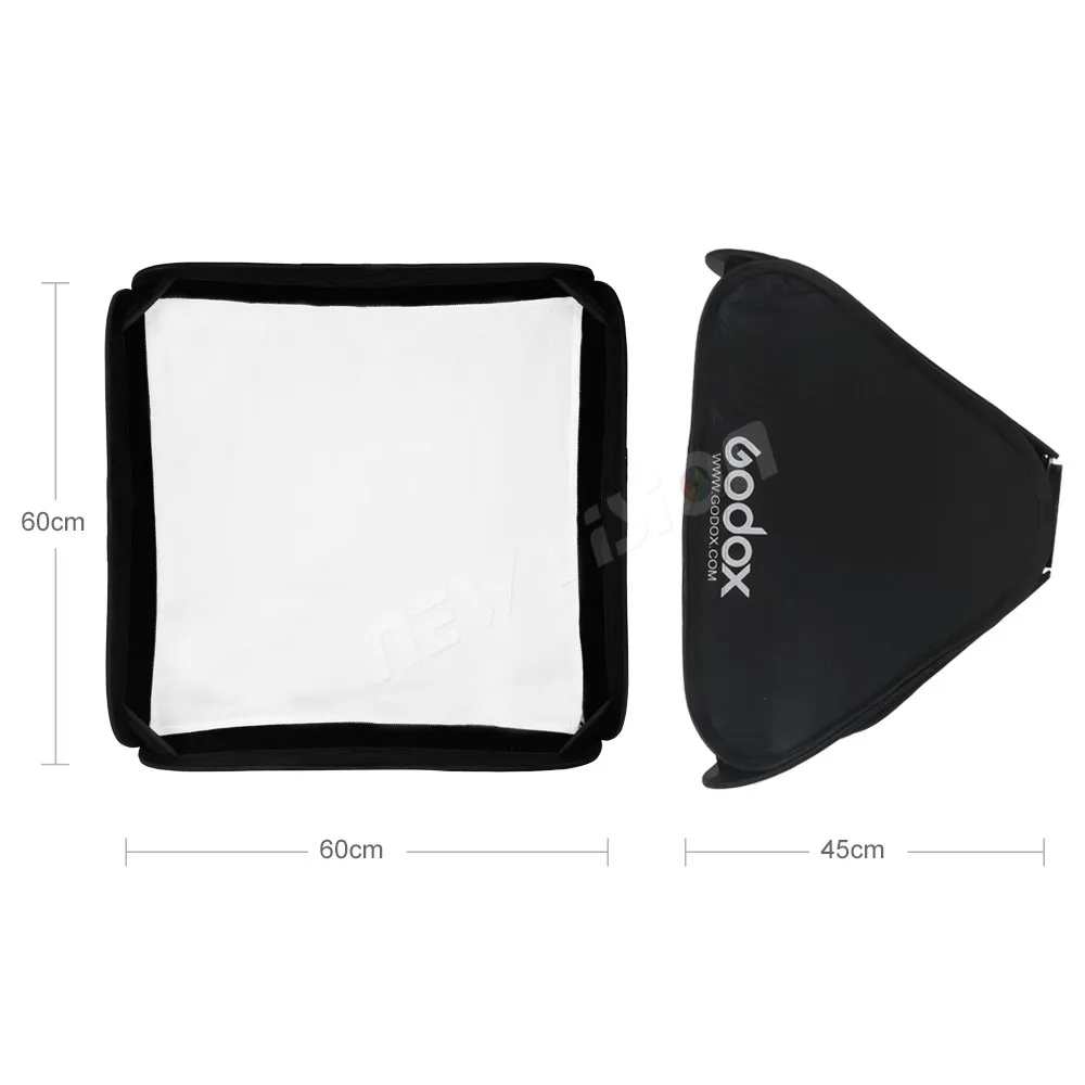 Bowens Mount Softbox Photography Softbox Portable Softbox Godox 40x40cm 50x50cm 60x60cm 80x80cm Foldable Softbox Suitbale For S-type Bracket Camera Speedlite Flash (Softbox Only)