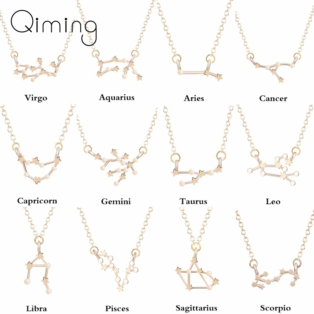Us 0 8 50 Off 12 Constellation Zodiac Sign Necklace For Women Gold Silver Jewelry Leo Libra Aries Pendant Horoscope Astrology Gift In Us 0 8 50 Off 12 Constellation Zodiac Sign Necklace For Women Gold Silver Jewelry Leo Libra Aries Pendant Horoscope Astrology Gift In