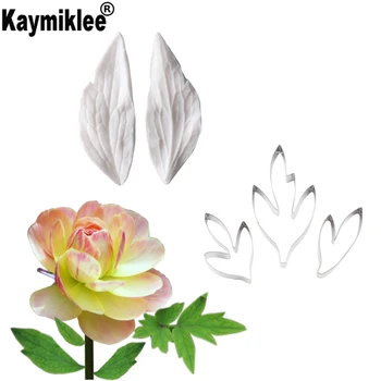 

Leaf Cutter Set & Peony Leaf Petal Silicone Veiner Fondant Cake Decoration Tool Floral Petal Cutter Sugarcraft CS309