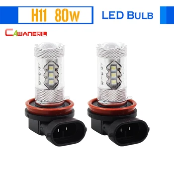 

Cawanerl 2 X H11 80W Car Light LED Bulb Lamp 16 SMD 1800LM White 6000K Car Fog Light DRL Daytime Running Lamp Headlight Low Beam
