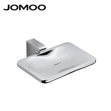 JOMOO Zinc Alloy Wall Mounted Soap Dish Soap Holder Box Soap Basket Rectangle Dish With Removable Holder Bathroom Accessories