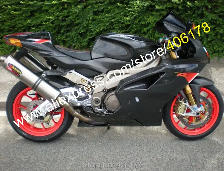 

Hot Sales,Aftermarket Fairing for Aprilia RSV 1000 R 03 04 05 06 2003-2006 bodykits RSV 1000 All Black Motorcycle Fairings