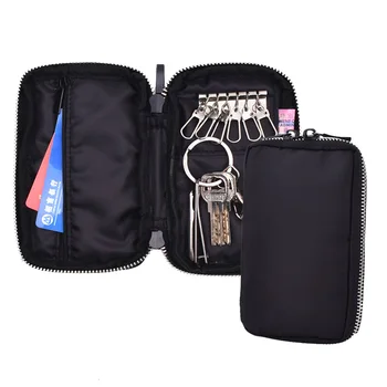 

Multi-function Oxford Men's Key Holder RFID Blocking Car Key Case Organizer Coin Purse Pouch Bag Female