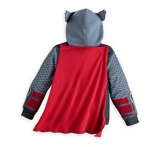 Новая куртка с капюшоном для мальчиков Бэтмен Тор Супермен Мстители Капитан Америка Железный человек Толстовка Пальто осенние детские футболки