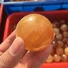 50mm Natural Citrine Calcite Quartz Crystal Sphere Ball Healing Gemston 4
