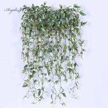Искусственное растение потолок цветок лоза растение ветка дом отель Сад Свадьба Рождественский Декор пластиковая гирлянда Глициния зеленая стена