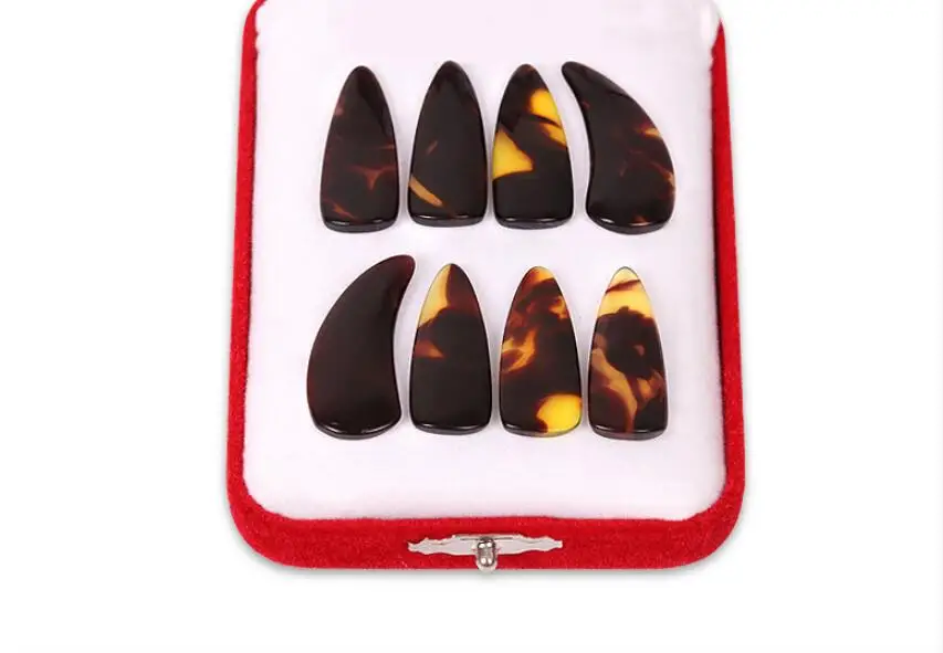 Профессиональный набор для ногтей guzheng, 8 шт., китайский набор для ногтей Zither A Box of Eight guzheng, аксессуары для взрослых и детей, аксессуары для ногтей