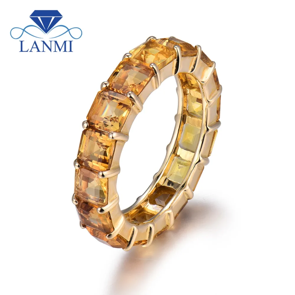 citrine band ring