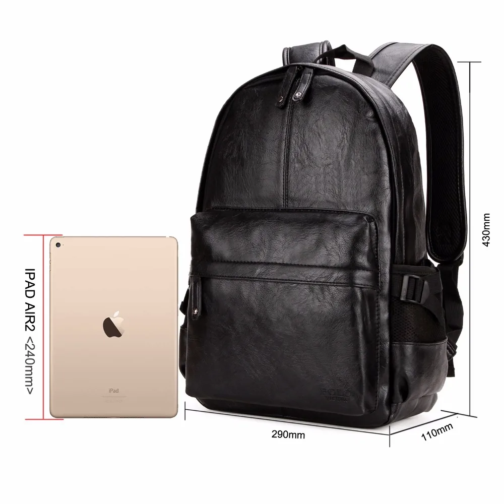 Vicuña POLO famosa marca de estilo Preppy de cuero de la escuela mochila bolsa para la universidad de diseño Simple casuales de los hombres plástico mochila Hombre Nuevo