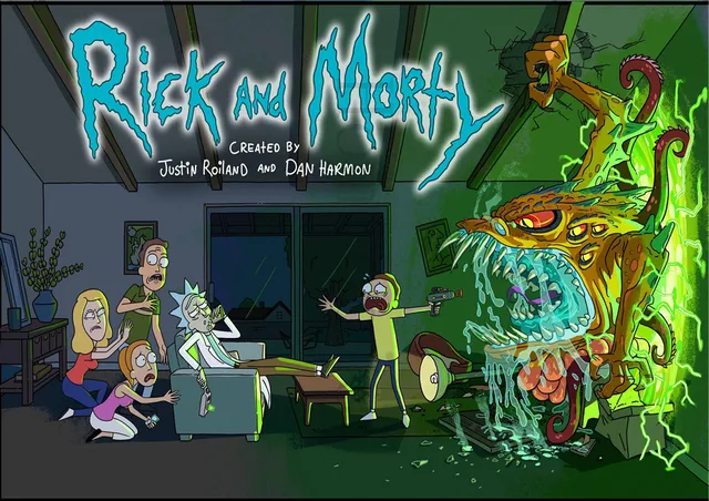 Rick y Morty Posters alta definición salón dormitorio decoración hogar