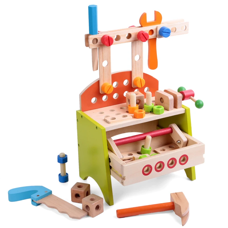 

Baby Toys Children Garden Tool Toys Project Workbench Multifunctional Nut Combination Toy Educational Birthday Gift