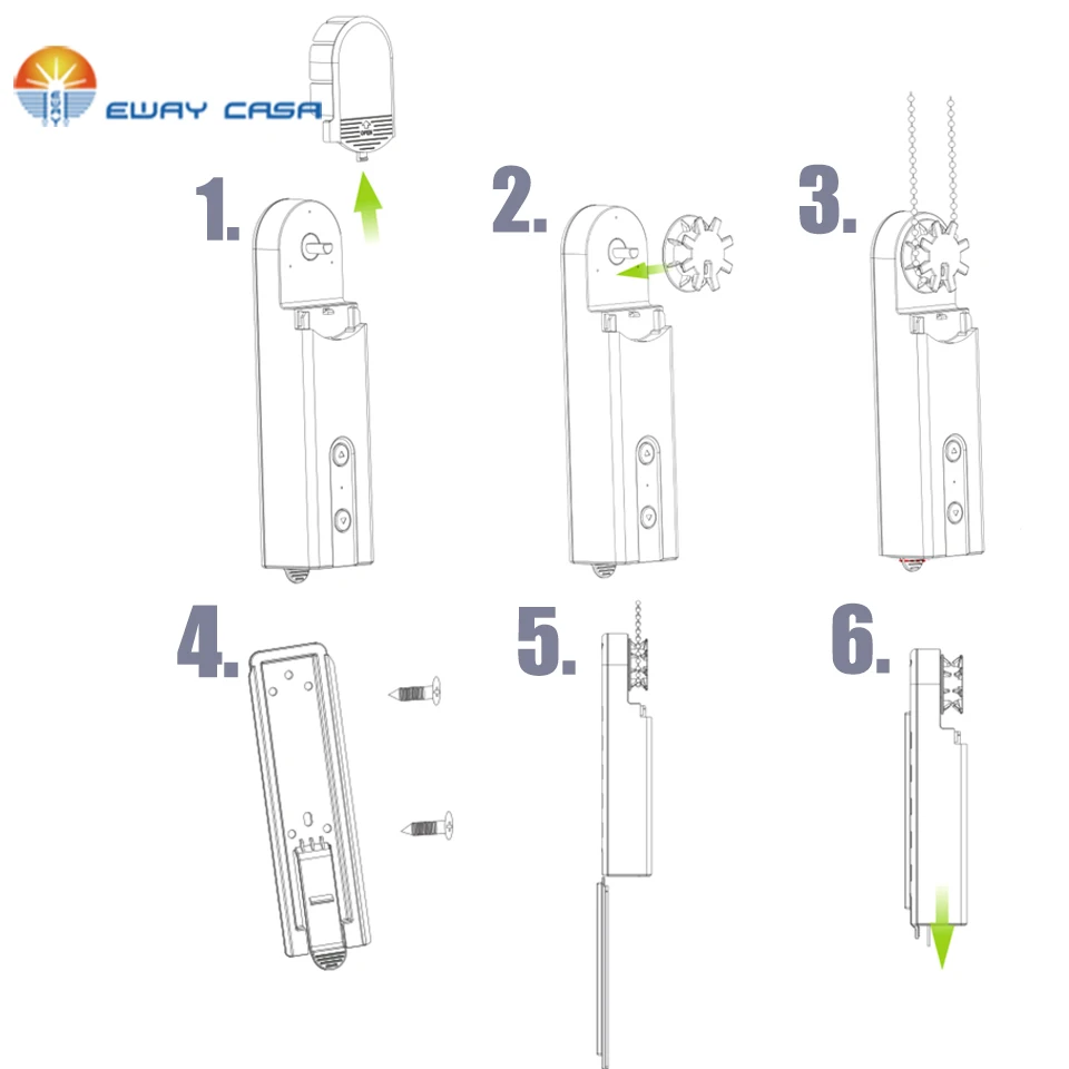EWAY Каса смартфон Bluetooth Управление Жалюзи мотор жалюзи с электроприводом шарик веревка привод для солнечной панели и постоянного тока