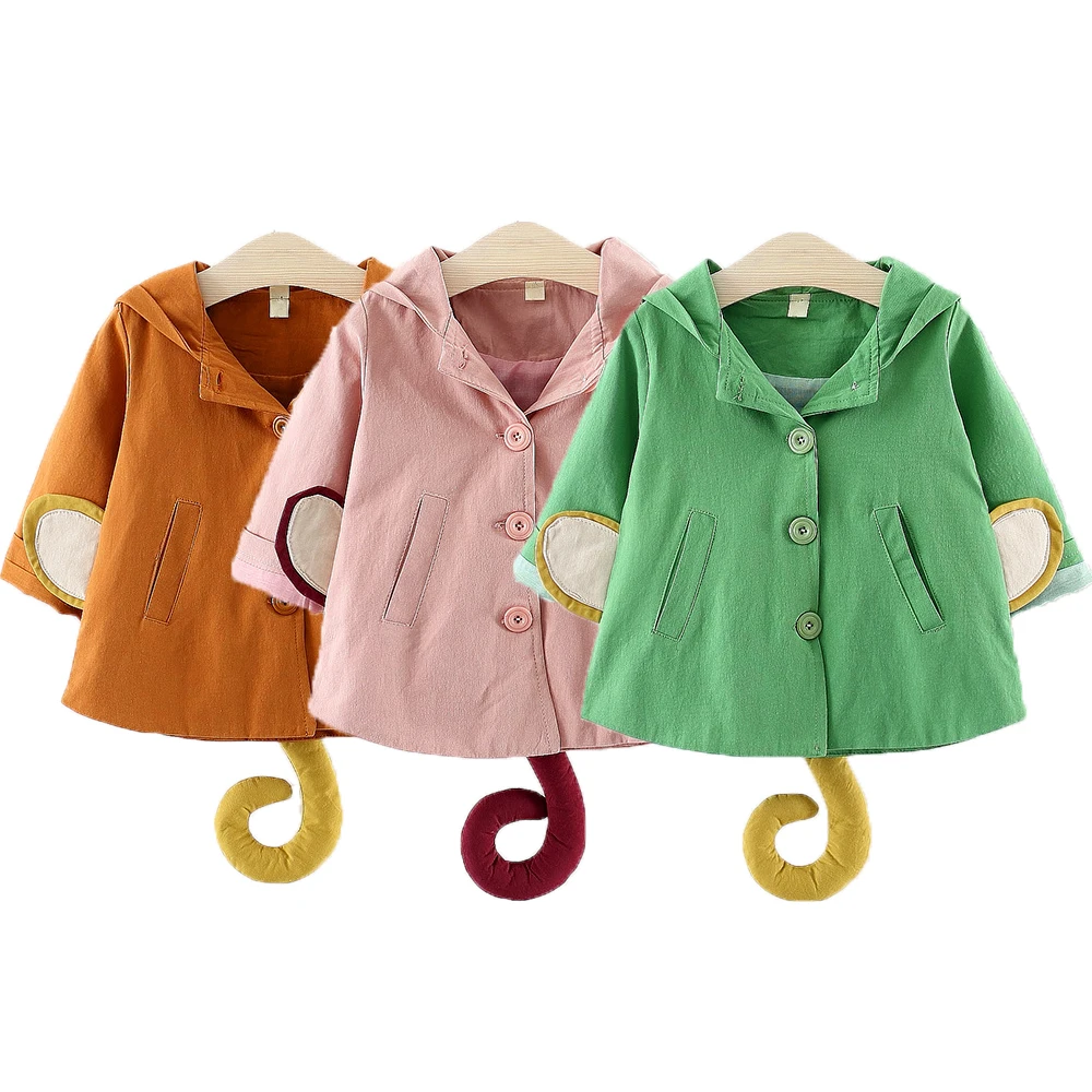 

Newborn Girls Coat baby Autumn Spring Jacket Kids Infant Pentagram Hoodies Cotton Outerwear Children Clothes for Girl