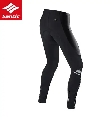 

Santic Men Cycling Padded Pants Long Pro Fit Spring Autumn 4D Cushion Padding over 30KM Quick Dry Breathable Asia S-3XL M8C04100