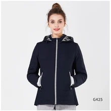 ICEbear Women’s 2018 Thin Spring Parkas Casual Cotton Padded Jackets Thin And Light Polyester Slim Short Hooded Coat GWC18038D
