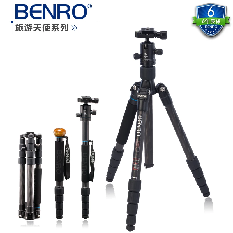 

Carbon Fiber Tripod Kit Compact Tripod With B0 Professional Ball Video Head Portable Photography Set For Hiking Benro C1692TB0