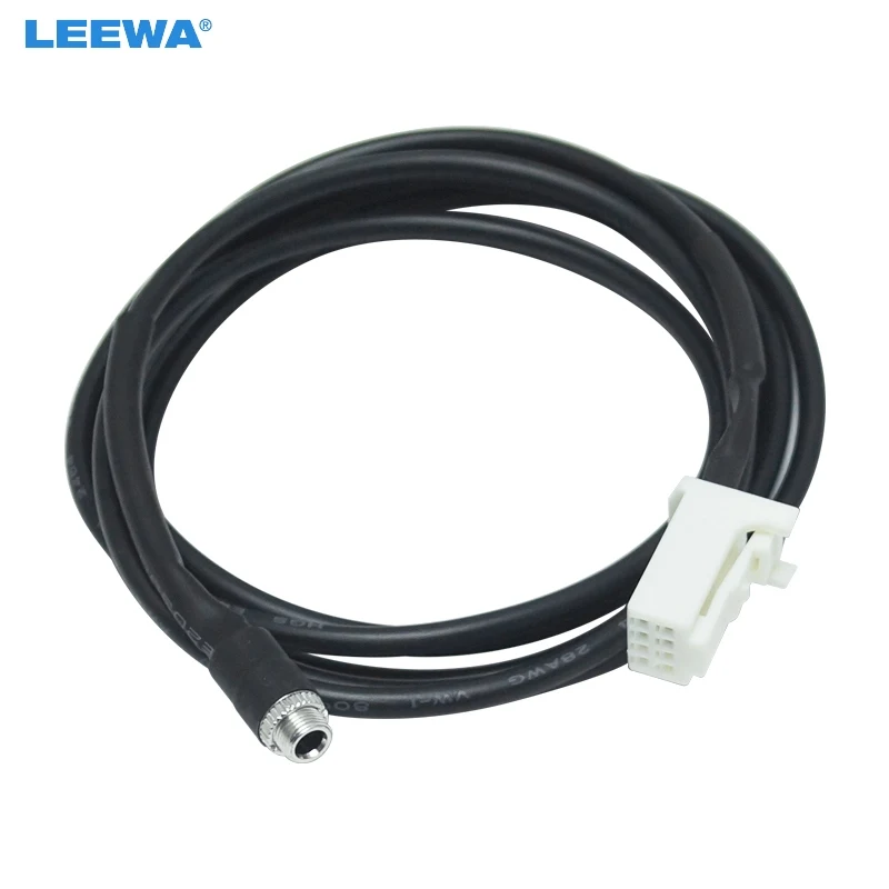 

LEEWA Car Aux Audio Input Media Data Wire Adapter 8-Pin Port for Subaru Forester 6-Disc CD 3.5mm Female Aux Electronic Cable