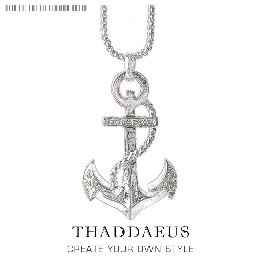 

Pendant Necklace White Anchors Hope,2017 Brand 925 Sterling Silver Link Chain Fashion Jewelry Thomas Style Bijoux Gift For Women