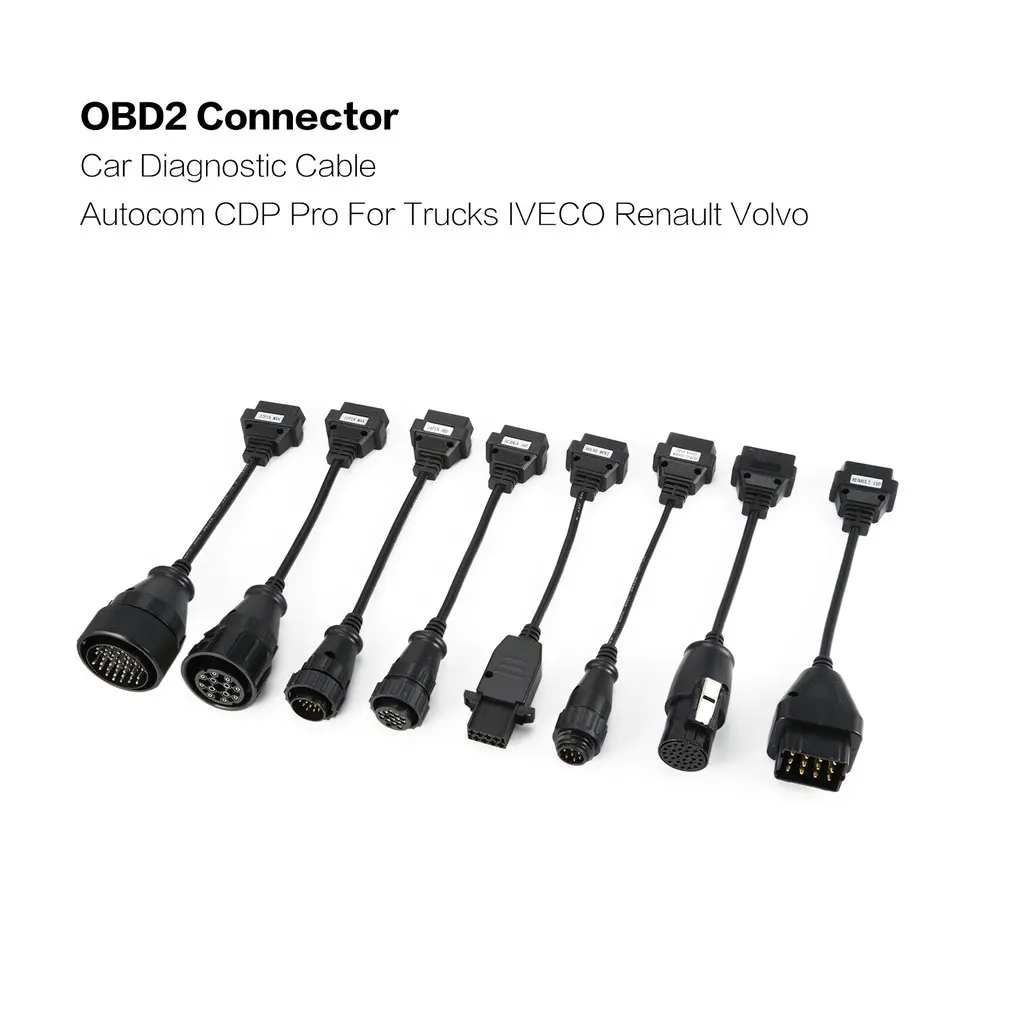 

7Pin 8Pin 12Pin 14Pin 16Pin 37Pin 30Pin OBD2 Connector Car Diagnostic Cable Autocom CDP Pro For Trucks IVECO Renault Volvo
