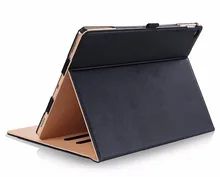 Premium PU Leather Case Smart Cover for New iPad 2017 9.7 Stand Case with Hand Strap for ipad Air 1 2 Case +Card Slots Pocket цена Premium PU Leather Case Smart Cover for New iPad 2017 9.7 Stand Case with Hand Strap for ipad Air 1 2 Case +Card Slots Pocket цены онлайн