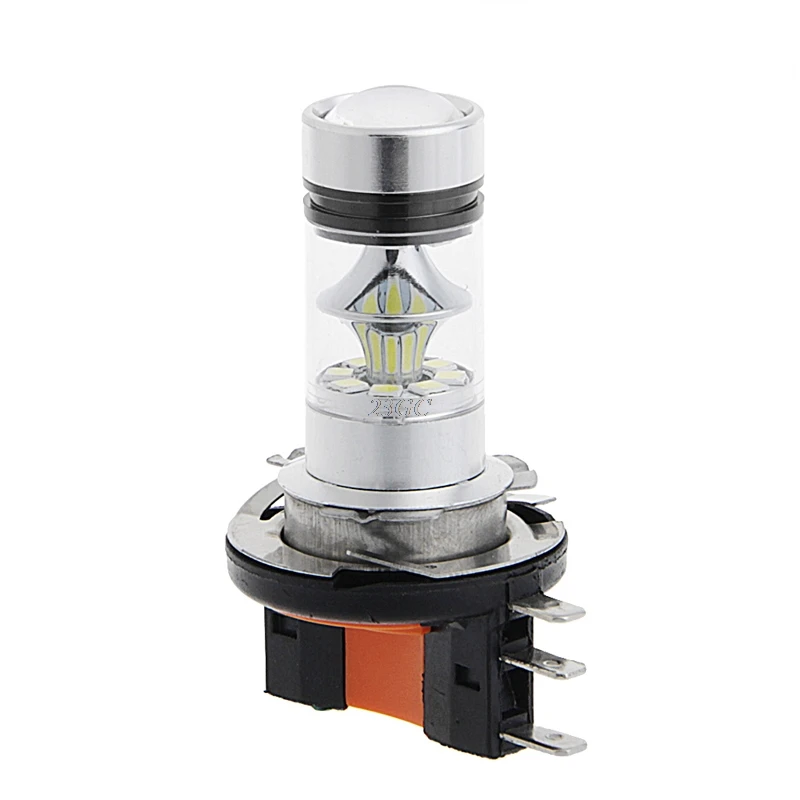 

Bright 100W Projector LED Reverse Backup Light Bulbs Driving DRL Lamp H15 J24