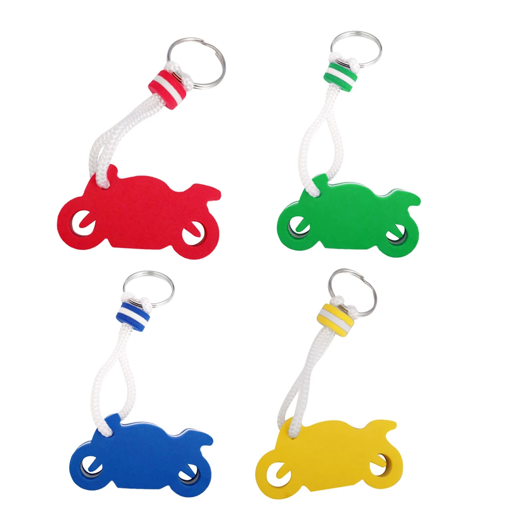MagiDeal EVA Floating Motorcycle Shape Keyring Keychain Key Holder for Sailing Marine Boating Kayak Yacht Water Sports 