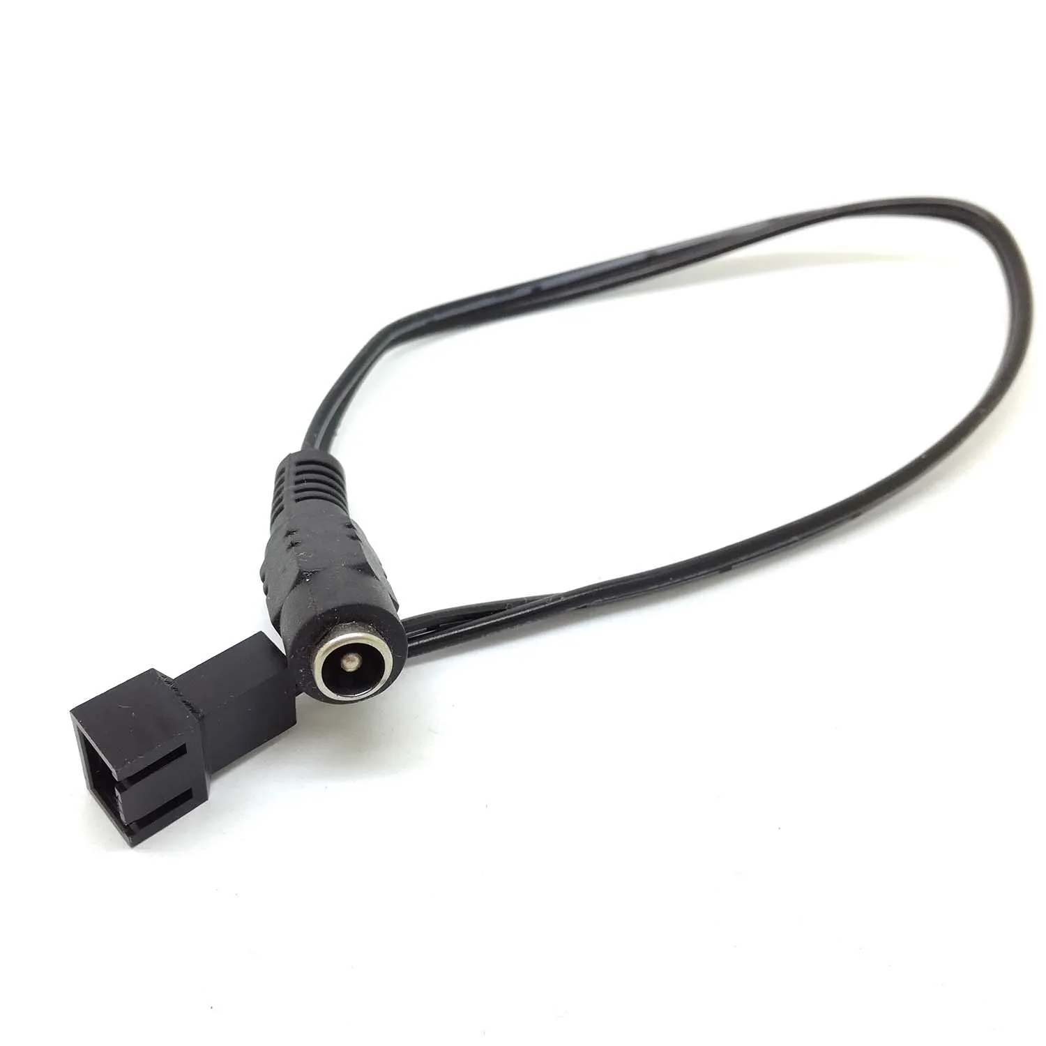 PC 3pin/2pin المشجعين الذكور إلى 5.5 مللي متر x 2.1 مللي متر الإناث DC الطاقة كابل 12 v 9 v 5 v للجماهير مدين الطريق كاميرا جديد