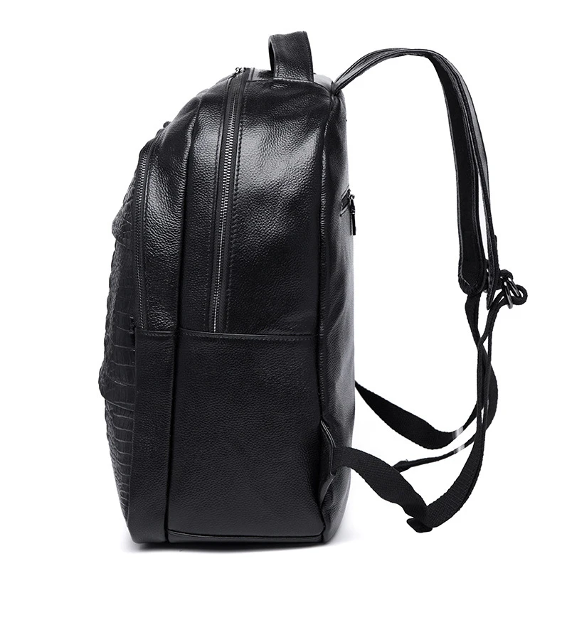Мужские рюкзаки из натуральной кожи, модный студенческий рюкзак из натуральной кожи аллигатора, роскошная дорожная сумка для ноутбука и компьютера