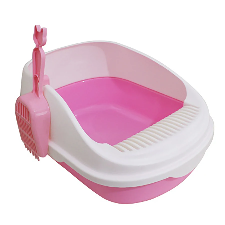 

Plastic Large Cat Training Litter Box Top Semi-Closed Anti-Splash Bedpans Tray Cat Products Arenero Gato Pet Supplies 6d0064