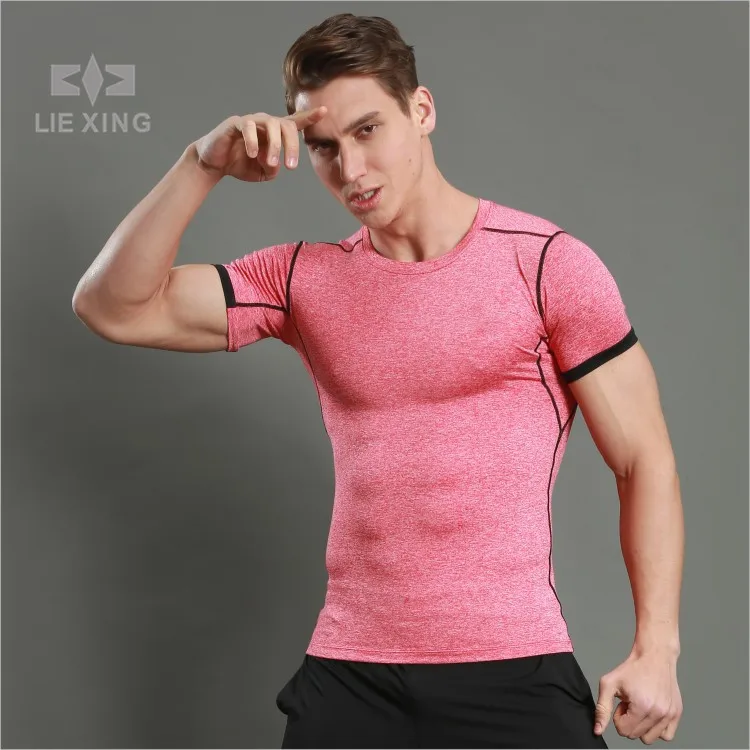 

A18228 Men Compression Sleeveless vest Running Jogging High-Quality elastic Quick-Drying Gym Male Brand Sport Top Gym Clothes