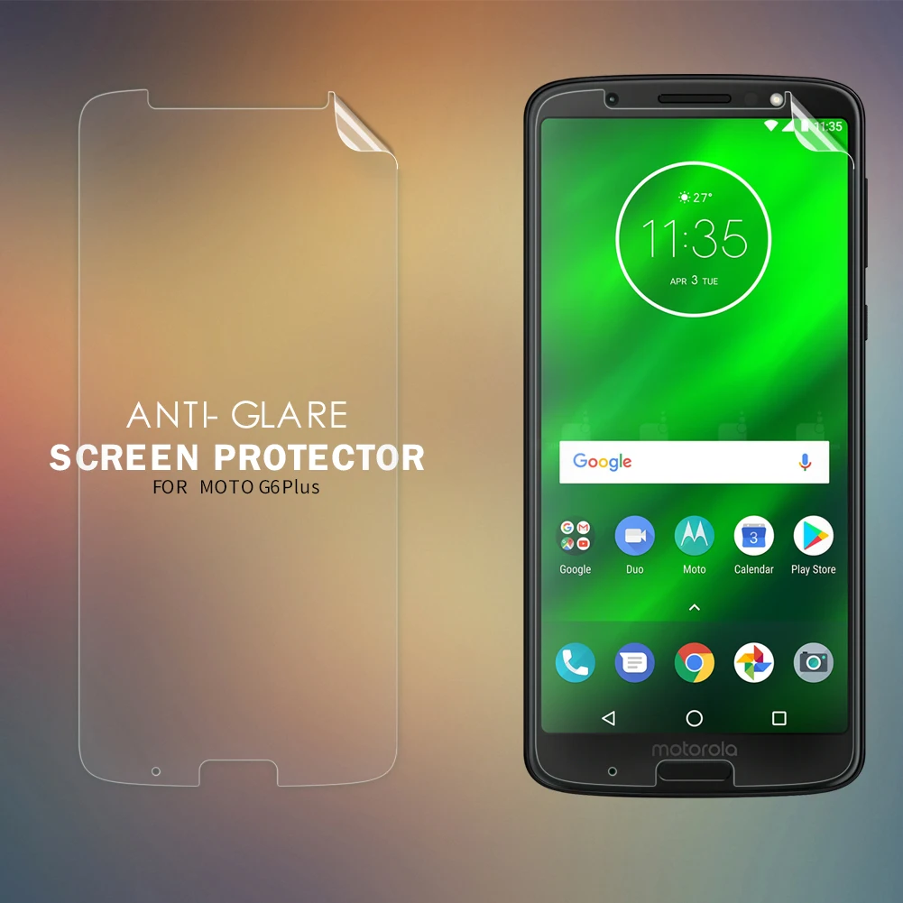 

For Motorola Moto G6 Plus Anti-glare Screen Protector Matte Anti-fingerprint Protective Film Soft PC Matte Film For Moto G6 Plus