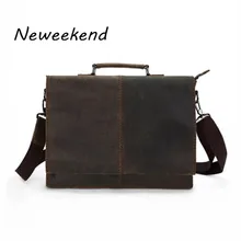 Мужской портфель, натуральная кожа, сумка на плечо, Crazy Horse, квадратная, толстая кожа, 16 дюймов, через плечо, для ноутбука, ipad, сумка для мужчин, бизнес