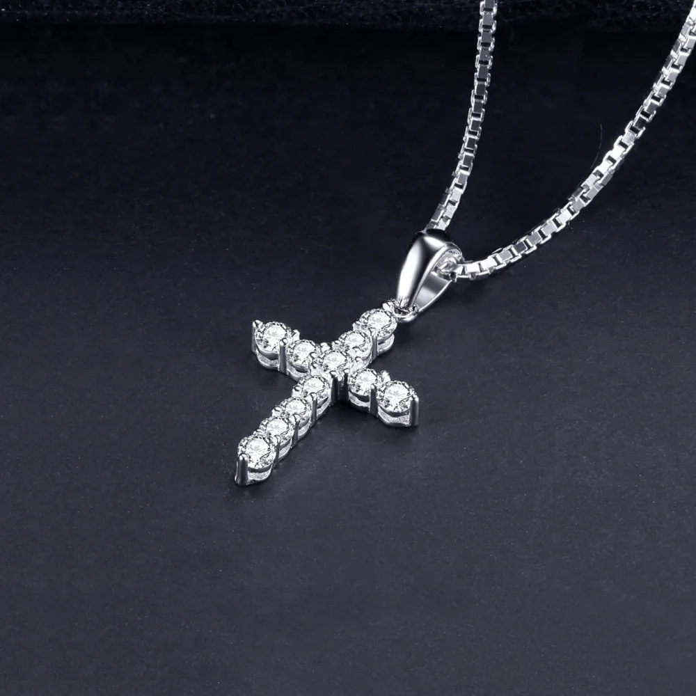 JewelryPalace 0.7ct Cubic Zirconia Cross Pendant 925 Sterling Silver Not Include A Chain Best Friends Pendant Hot Selling Gifts