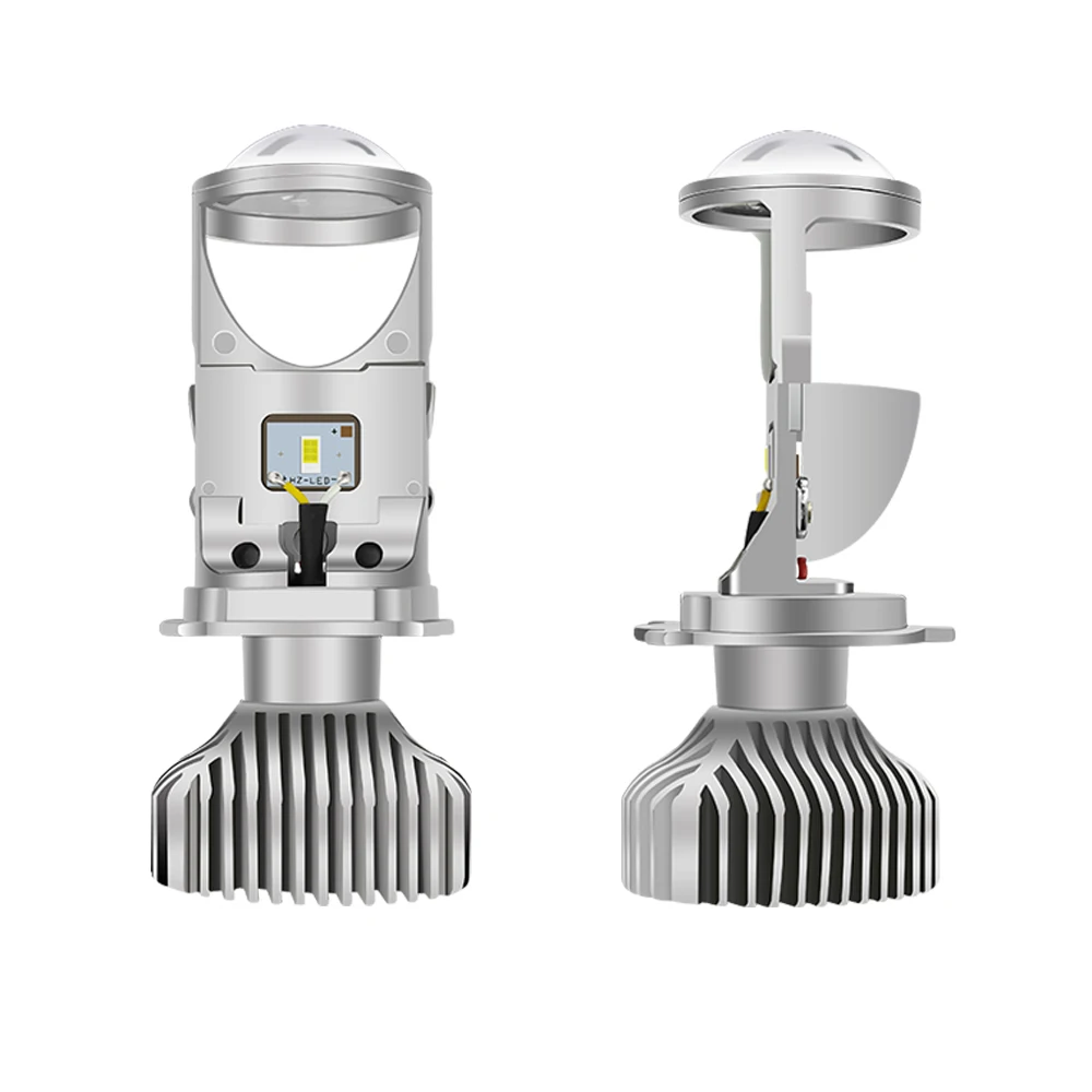 

SOLOLANDOR NEW Y6 car LED headlight mini lens H4 far and near in one 60W high power headlight 6000K motorcycle headlights 2PCS