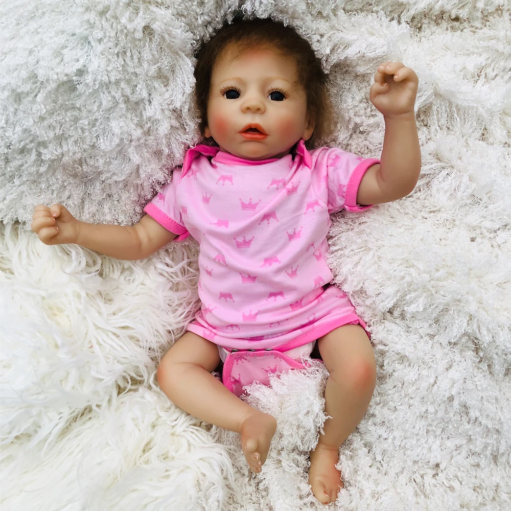 

Baby Alive 47cm Soft Silicone Reborn Doll Toys 18inch BeBe Reborn Toys Lifelike Newborn Juguetes Babies Toys Brinquedos