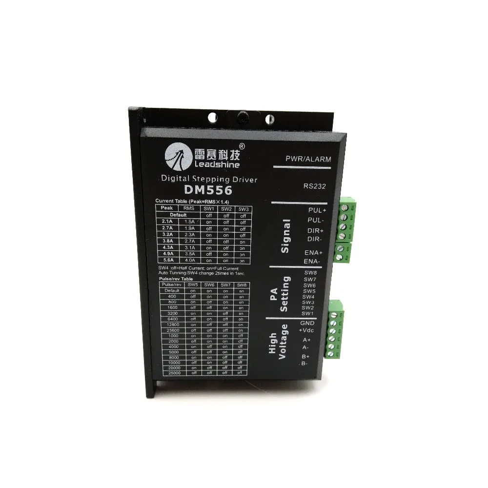 

Leadshine 2 Phase Stepper Driver DM556 for 57MM 86MM Stepper Motor Driver 18-48 VDC 2.1A to 5.6A