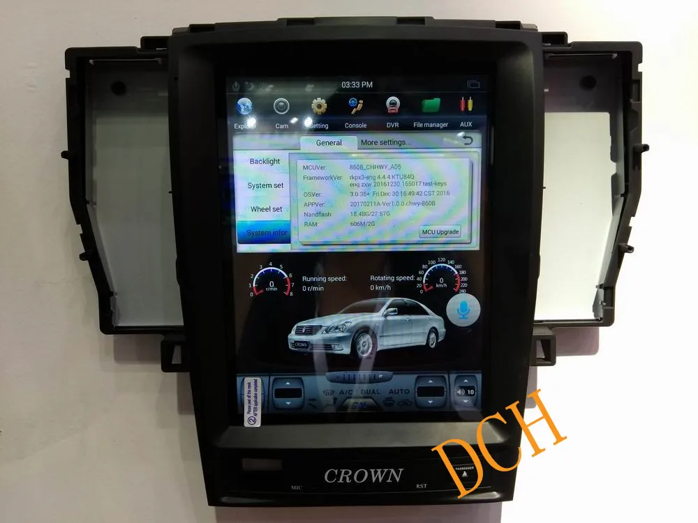 10,4 дюймов вертикальный tesla стиль Android 8,1 автомобильный dvd-плеер gps навигация радио для Toyota crown 2005-2009 PX6 CARPLAY стерео