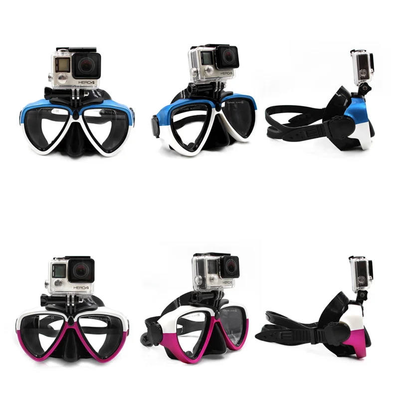 3 Colors Diving Mask Underwater Diving Glasses Anti-fog Adult Swimming Glasses with Detachable Mount For GoPro Xiaomi Yi1 Camera (2)