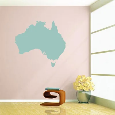 Australia map Globe Earth Country wall vinyl font b sticker b font font b custom b