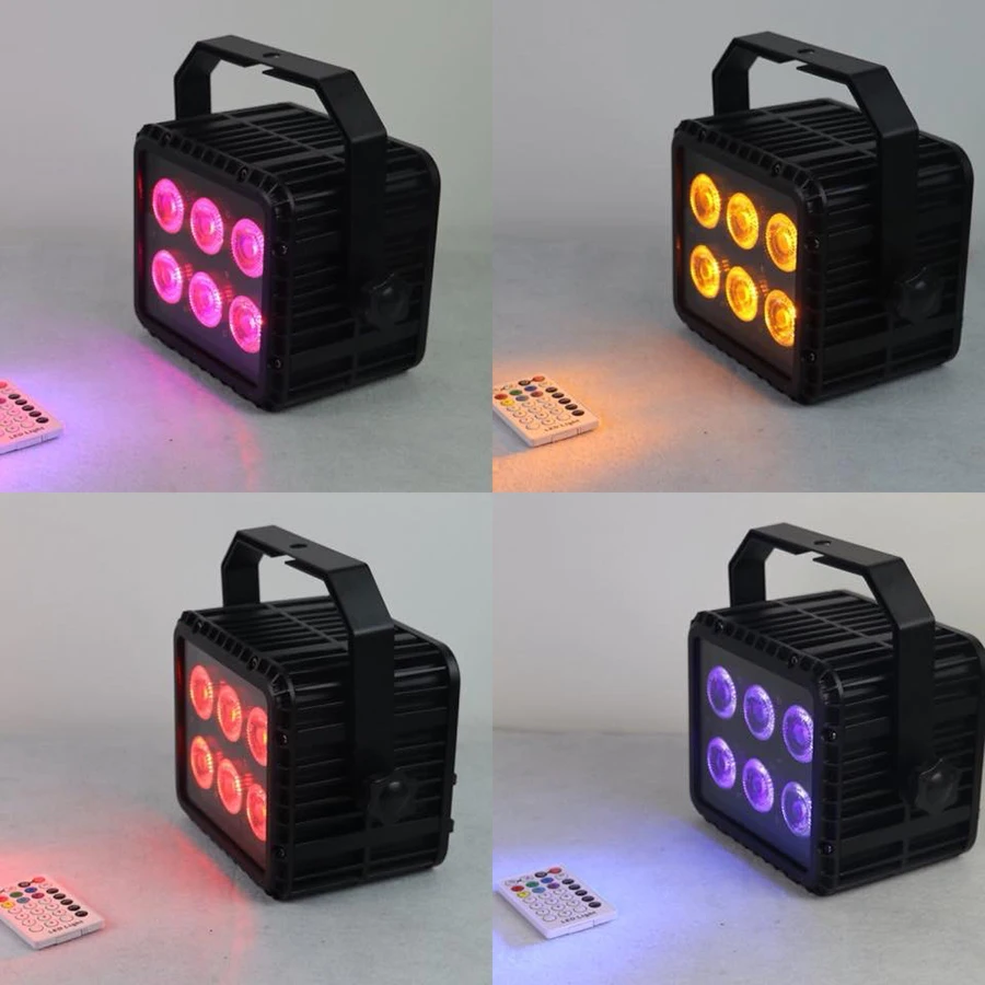 6XLOT F светильник чехол для упаковки водонепроницаемый 6x18 Вт 6 в 1 RGBWA UV DMX Led Par