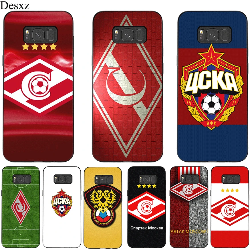 

Silicone Mobile Phone Case For Samsung M10 M20 M30 M40 S6 S7 Edge S8 S9 S10 S10E Plus Note 8 9 Cover Russian Moscow Football