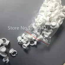 100 шт/партия одноразовая бровь кольца для тату большое кольцо емкость для чернил для татуировок Перманентный макияж