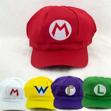 Игра Супер Марио шапка для косплея кепки Luigi Bros Yoshi Wario Waluig шапки карнавальные костюмы Prop