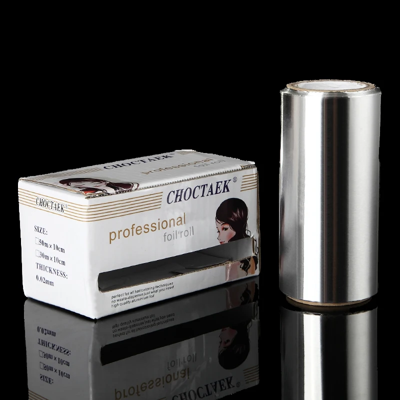 50m Hairdressing Styling Tin Foils Tape Thicken Hair Salon Manicure Supplies Highlights Foil Roll Gradient Modelling
