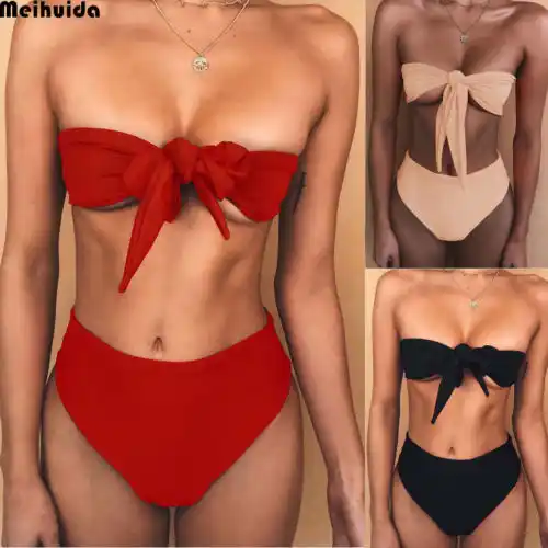 bandeau swimming costume