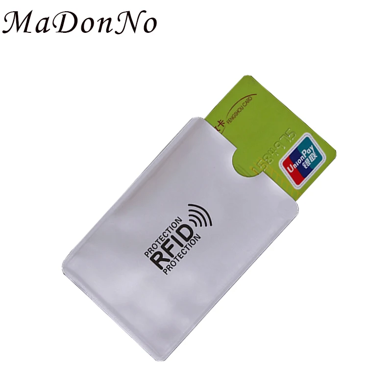 

Aluminum Anti Rfid Card Credit Protective Cover for Card Holder Wallet Travel Card Protection Metal Cardholder id card holder