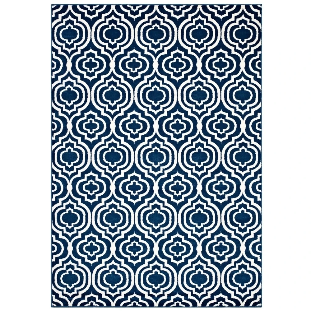 Frame Transitional Moroccan Trellis 8x10 Area Rug, R-1130C-810