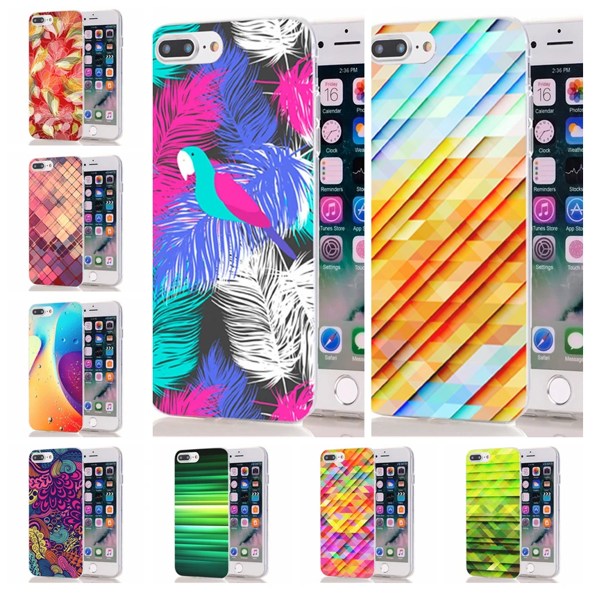 Soft Phone Case For iPhone 6 6S Plus 7 7Plus 8 8Plus X Drawing Painted Cute Pattern colour TPU Silicone L023 |