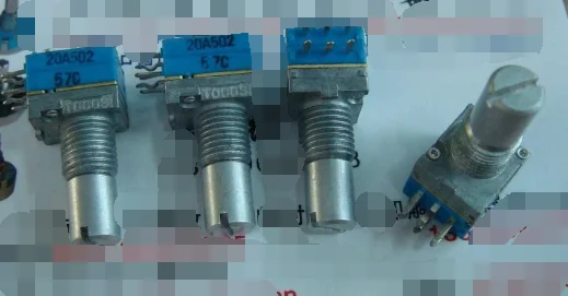 

5pcs/lot TOCOS 9011 double 20A502 car amplifier precision sealing potentiometer A5K handle length 15MM round shaft